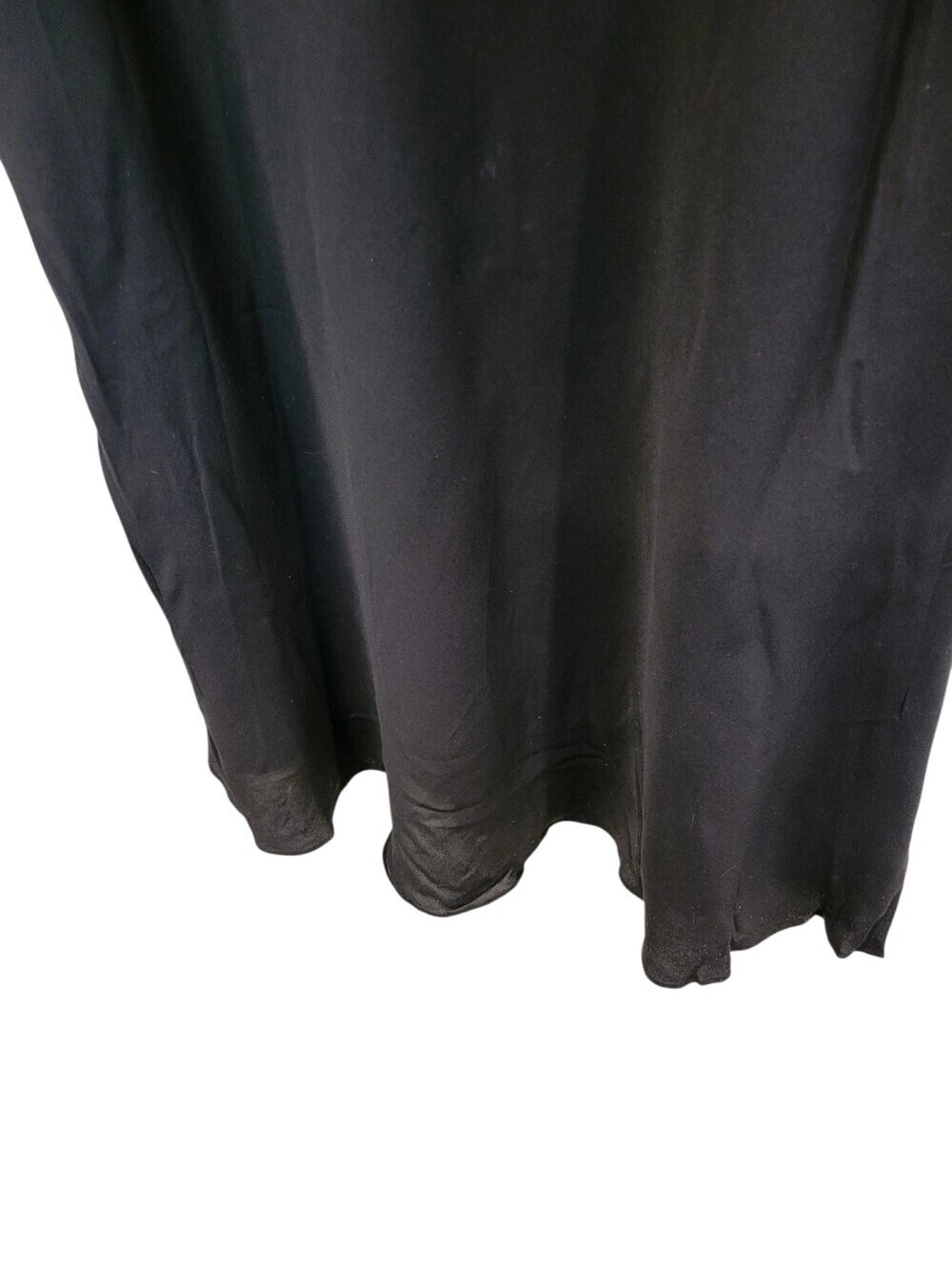 Tommy Hilfiger Black 100% Silk Maxi Dress Spagetti Straps Lined Size 12 - Picture 9 of 9